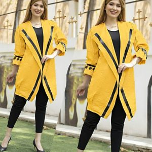 مانتو پرنسسی (زرد) کد T3172