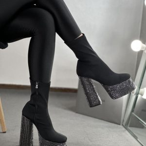 بوت استرج دو لژ نگینی کد T3334