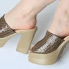 صندل لژدار پاشنه 12 سانت لامارینسکافه