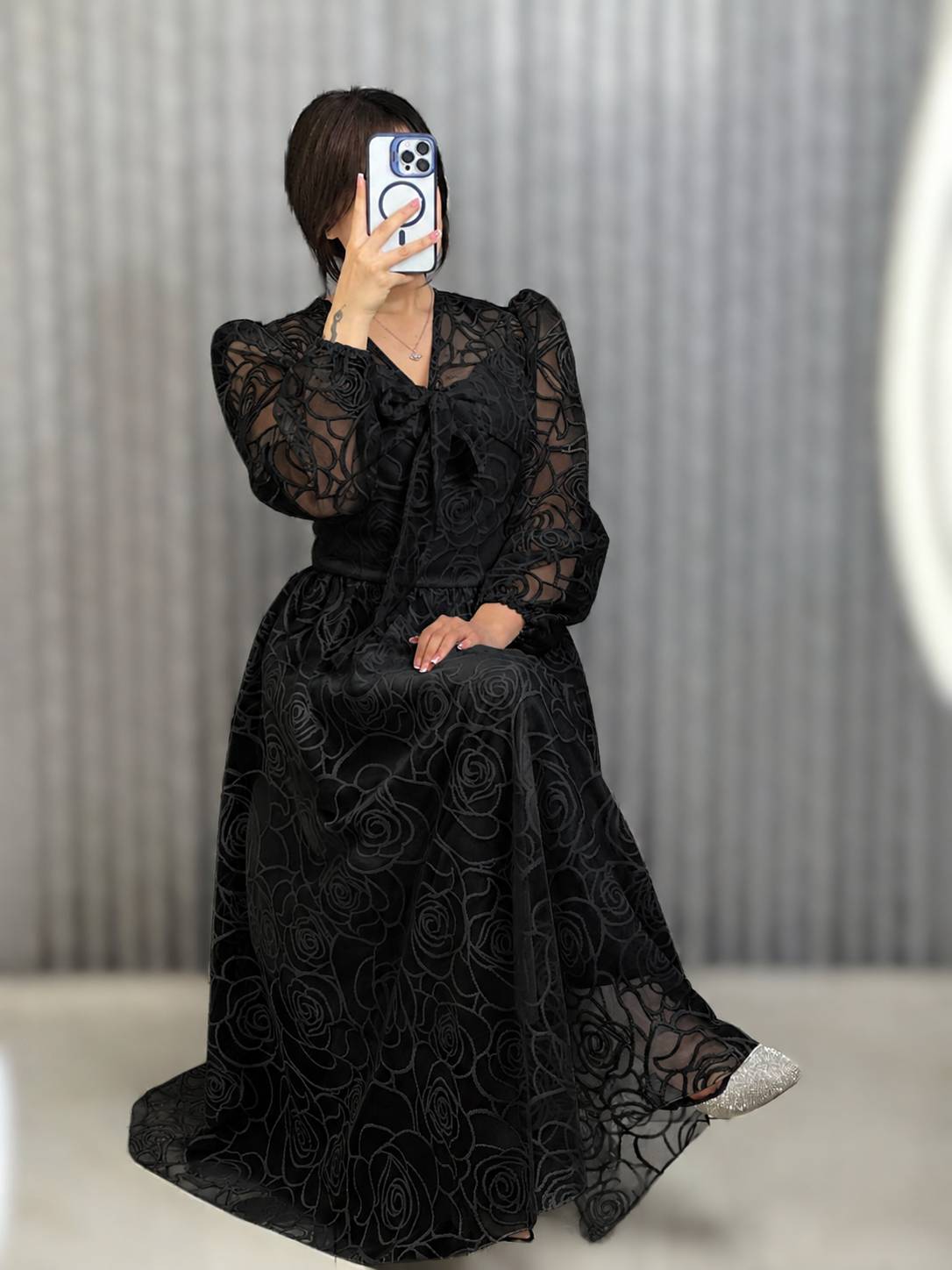 لباس مجلسی مدل شکوفه کد 3762